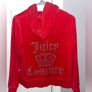 Juicy Couture Velvet Track Suit Zip-up Sweater